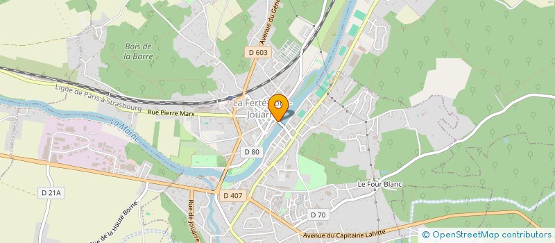 localisation de l'entreprise LAMORT FOLCHI LIBRAIRIE DU PONT à LA FERTE-SOUS-JOUARRE