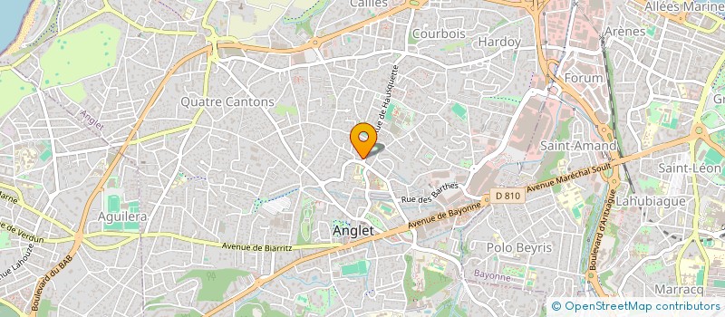 localisation de l'entreprise LAMOTHE à ANGLET