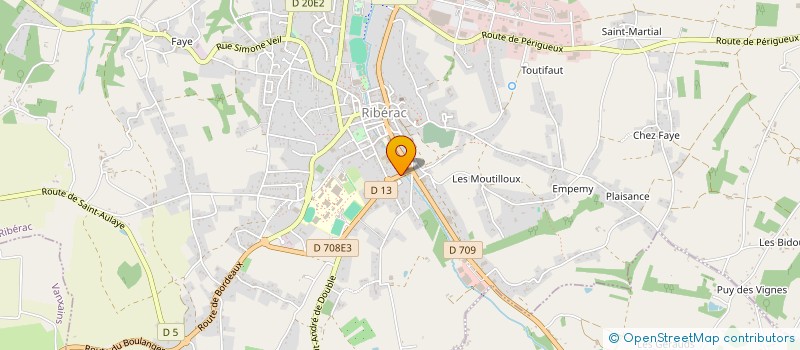 localisation de l'entreprise LAMOTHE  RIBERAC