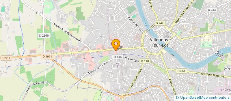 localisation de l'entreprise LAMOTHE  BIAS