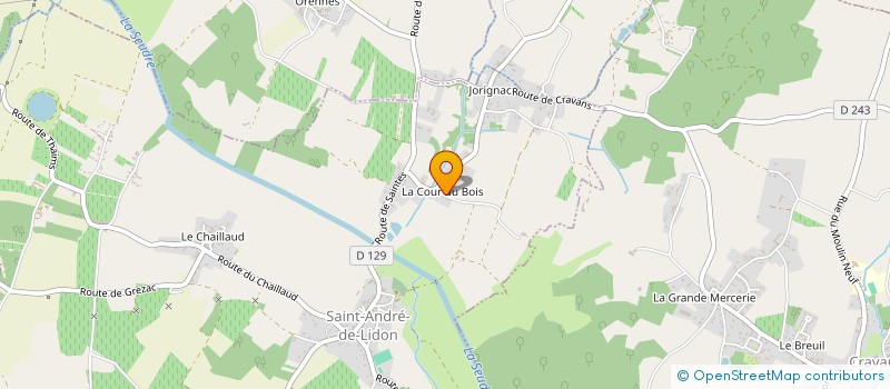 localisation de l'entreprise LAMOTTE ANTOINE à SAINT-ANDRE-DE-LIDON