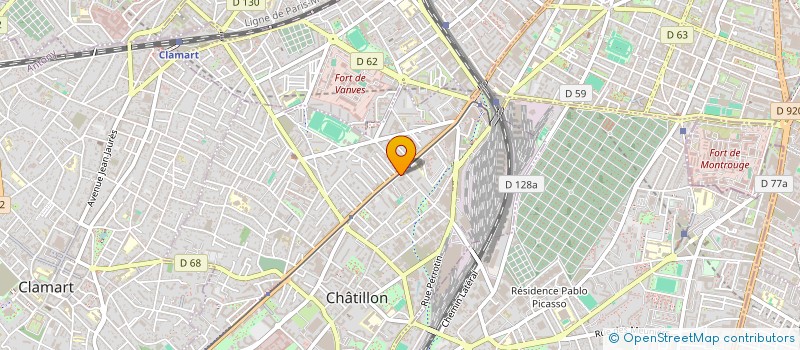 localisation de l'entreprise LAMOU  CHATILLON