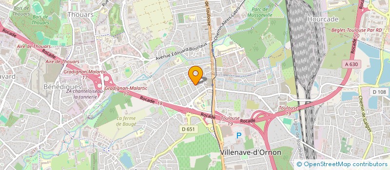 localisation de l'entreprise LAMOULIE DORBESSAN M MIRIEU DE LABARRE G  VILLENAVE-D'ORNON