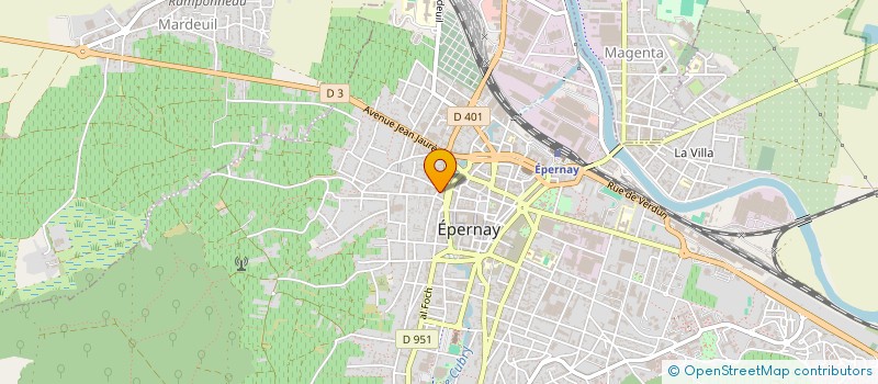 localisation de l'entreprise LAMOUR  EPERNAY