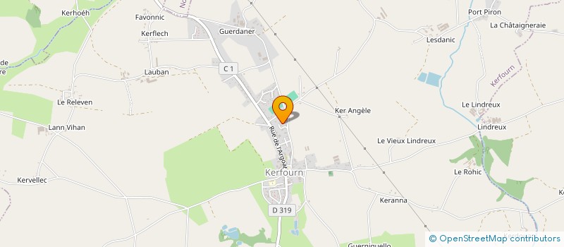 localisation de l'entreprise LAMOUR AGENCEMENT à KERFOURN