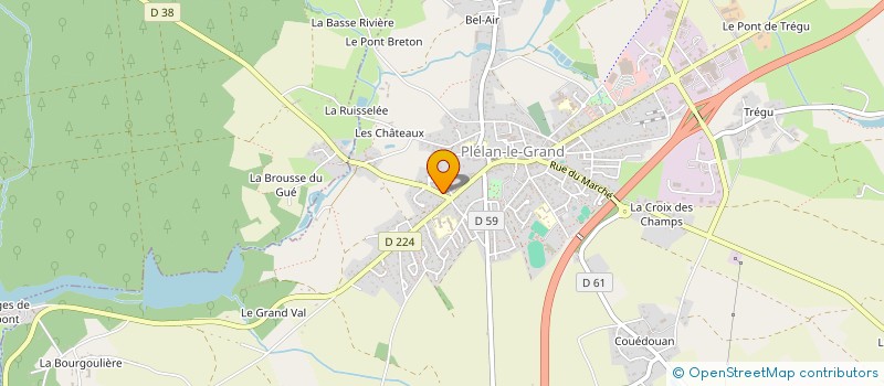 localisation de l'entreprise LAMOUR BRIANTAIS  PLELAN-LE-GRAND