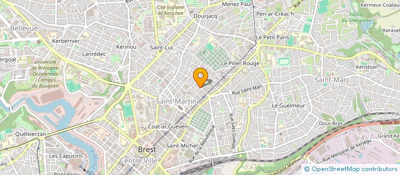 localisation de l'entreprise LAMOUR-CREACHCADEC à BREST