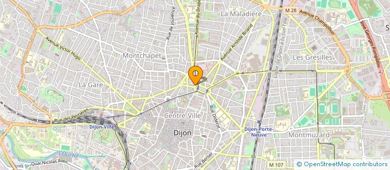 localisation de l'entreprise LAMOUR INVEST à DIJON