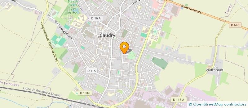 localisation de l'entreprise LAMOURET  CAUDRY