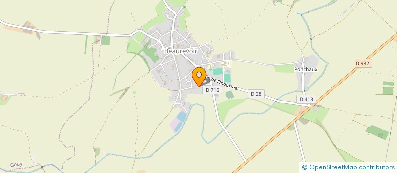 localisation de l'entreprise LAMOURET-LANGLET à BEAUREVOIR