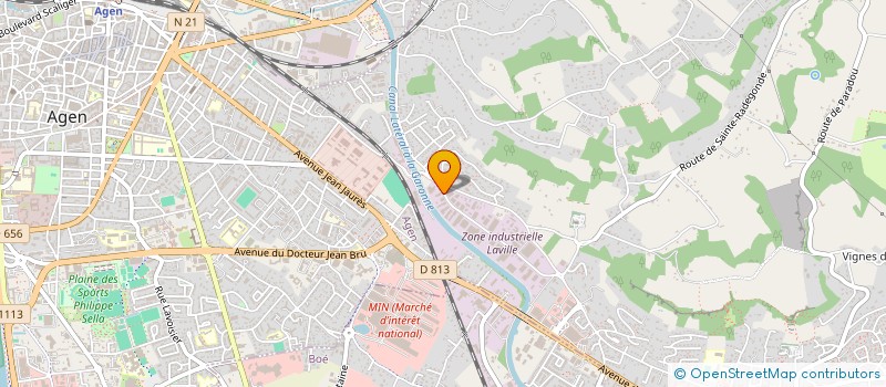 localisation de l'entreprise LAMOUROUX à BON-ENCONTRE