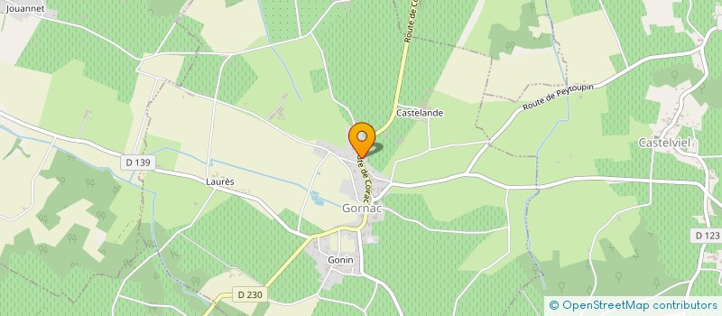 localisation de l'entreprise LAMOUROUX MEDOC  GORNAC