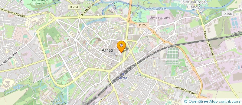 localisation de l'entreprise LAMOURY NOCLERCQ à ARRAS