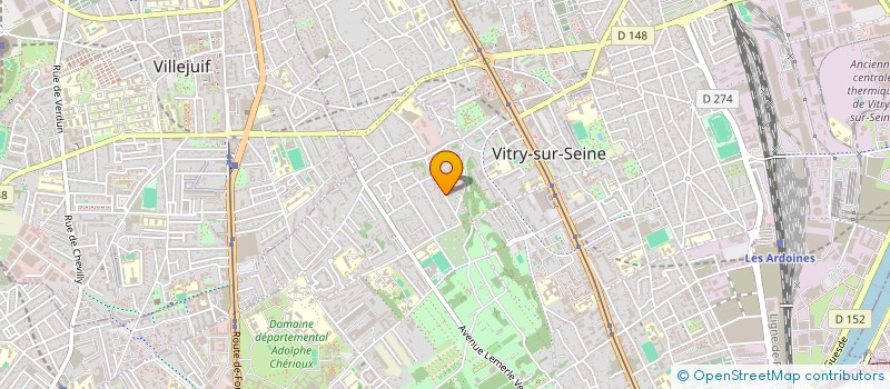 localisation de l'entreprise LAMOUSSE à VITRY-SUR-SEINE