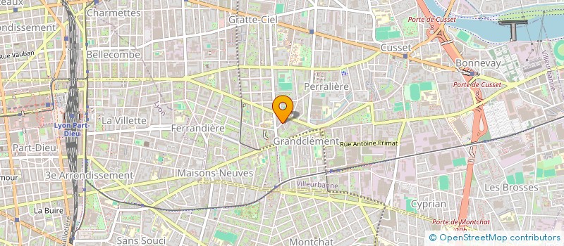 localisation de l'entreprise LAMPEROUGE  VILLEURBANNE