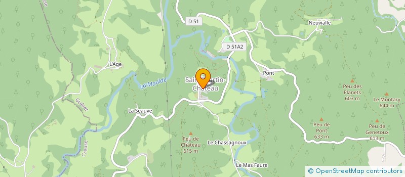 localisation de l'entreprise LAMPSANE à SAINT-MARTIN-CHATEAU