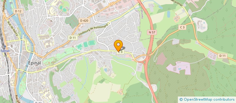 localisation de l'entreprise LAMPYOT à EPINAL