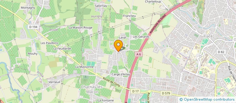 localisation de l'entreprise LAMPYRE  CHARNAY-LES-MACON