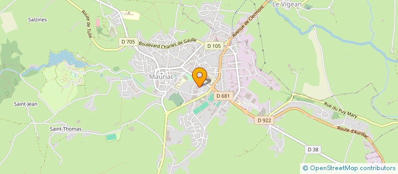 localisation de l'entreprise LAMPYRE DES LIVRES à MAURIAC
