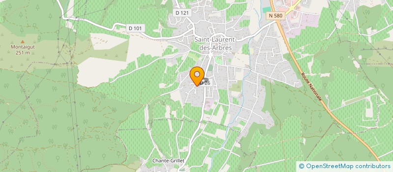 localisation de l'entreprise LAMRABET INVEST  SAINT-LAURENT-DES-ARBRES