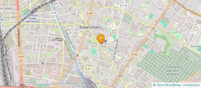 localisation de l'entreprise LAMSAF à AUBERVILLIERS