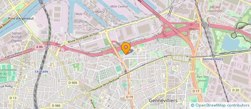 localisation de l'entreprise LAMSK FESTIVALS à GENNEVILLIERS