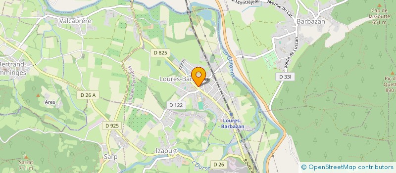 localisation de l'entreprise LAMT  LOURES-BAROUSSE