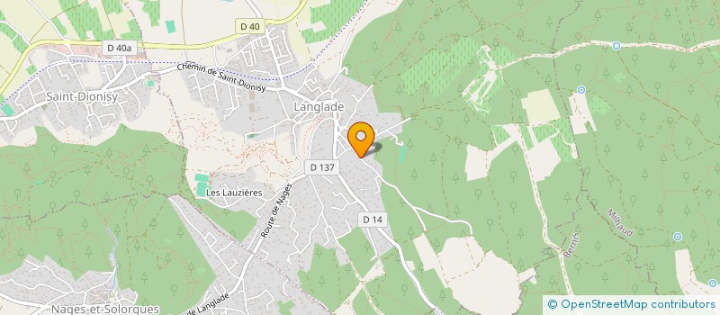 localisation de l'entreprise LAMUME  LANGLADE