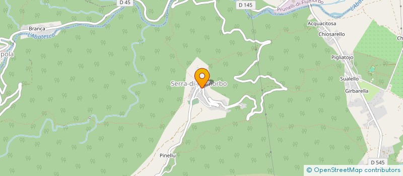localisation de l'entreprise LAMUR à PRUNELLI-DI-FIUMORBO