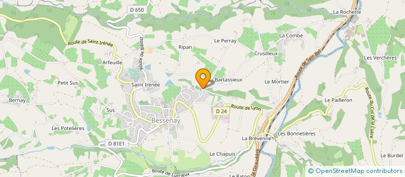 localisation de l'entreprise LAMURE ROMUALD - L.R  BESSENAY