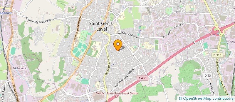 localisation de l'entreprise LAMUZZ&VOUS à SAINT-GENIS-LAVAL