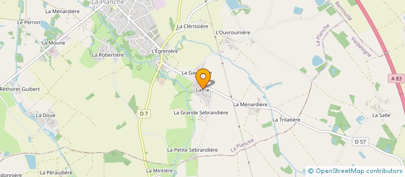 localisation de l'entreprise LAMVOL  LA PLANCHE