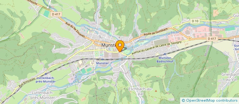 localisation de l'entreprise LAMY à MUNSTER