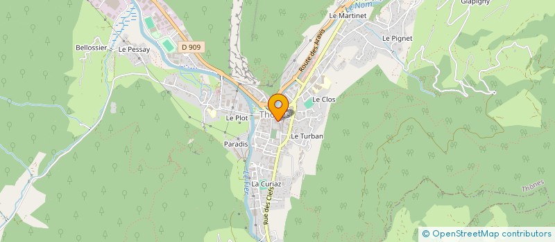 localisation de l'entreprise LAMY AUDITION à THONES