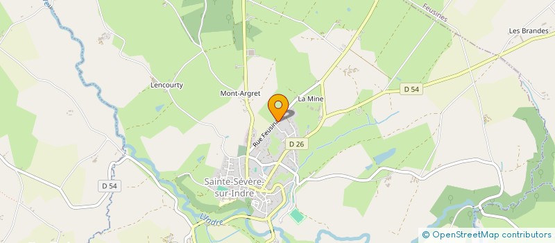 localisation de l'entreprise LAMY ENERGIE à SAINTE-SEVERE-SUR-INDRE
