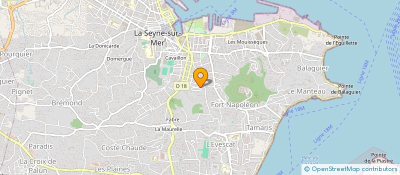 localisation de l'entreprise LAMY ET FILS à LA SEYNE SUR MER