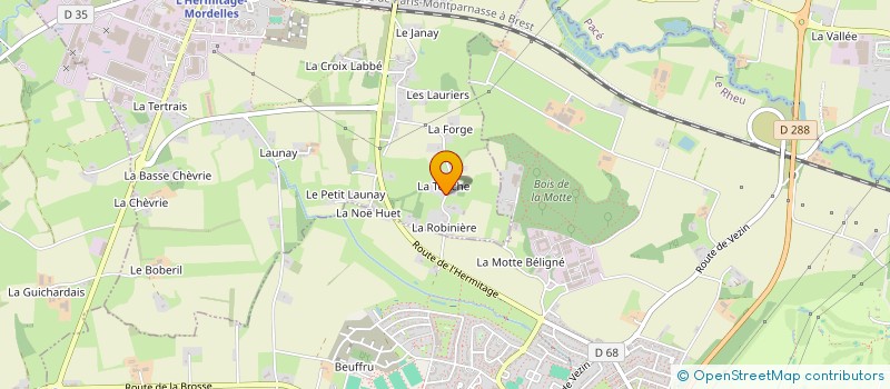 localisation de l'entreprise LAMY FRERES  L'HERMITAGE