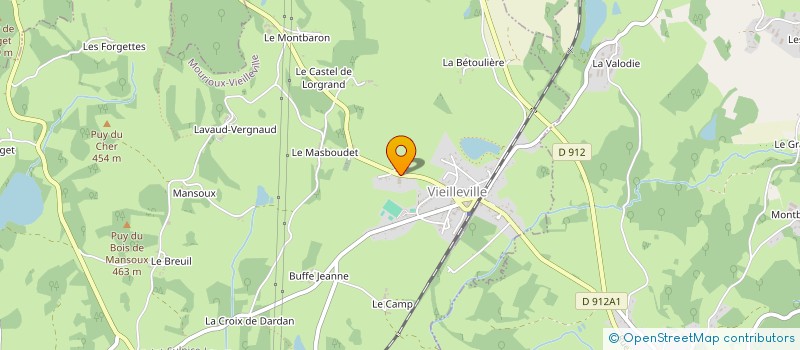 localisation de l'entreprise LAMY FROMAGER à MOURIOUX-VIEILLEVILLE