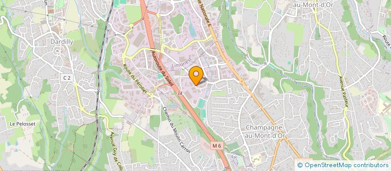 localisation de l'entreprise LAMY GROUP  CHAMPAGNE-AU-MONT-D'OR