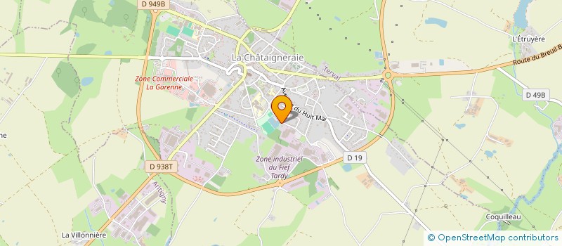 localisation de l'entreprise LAMY IMMOBILIER  LA CHATAIGNERAIE