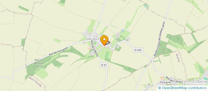 localisation de l'entreprise LAMY - LELIEVRE COUVERTURE  OLENDON