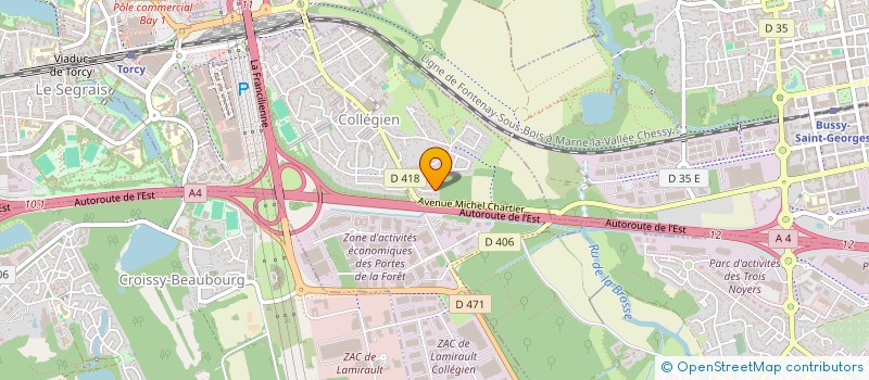 localisation de l'entreprise LAMY LMNP  COLLEGIEN