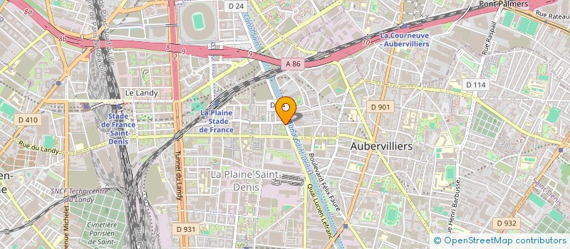 localisation de l'entreprise LAMY LUTTIE à SAINT-OUEN-SUR-SEINE