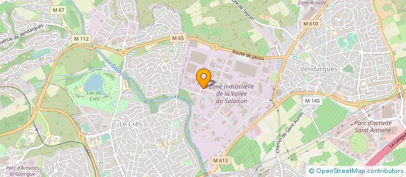 localisation de l'entreprise LAMY MAILLARD à VENDARGUES