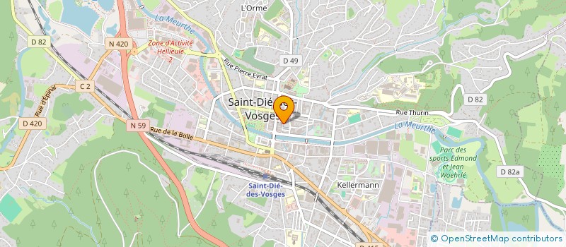 localisation de l'entreprise LAMY'S EN FORME à SAINT-DIE-DES-VOSGES