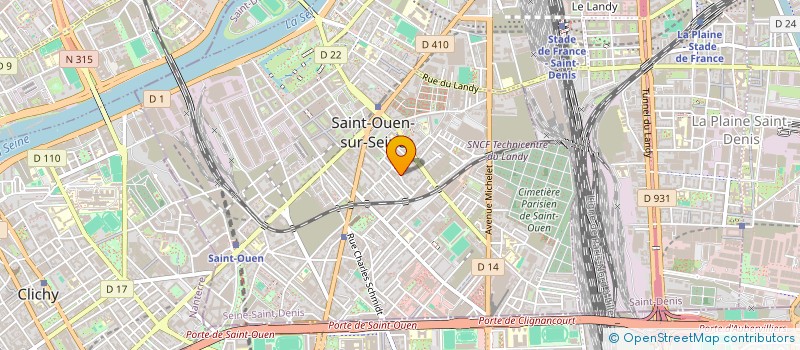 localisation de l'entreprise LAMY SALARD SCI  SAINT-OUEN-SUR-SEINE