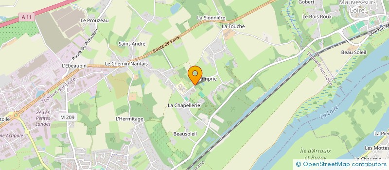 localisation de l'entreprise LAMYE LMNP  THOUARE-SUR-LOIRE