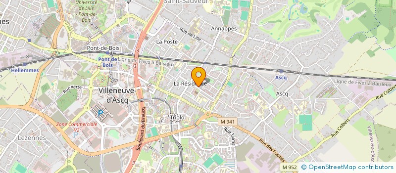 localisation de l'entreprise LAMZOUDI INVEST à VILLENEUVE-D'ASCQ