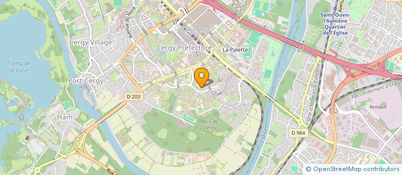 localisation de l'entreprise LAN  CERGY