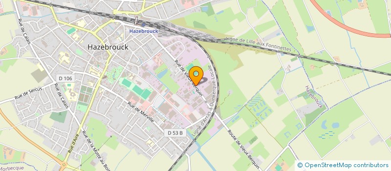 localisation de l'entreprise LAN  HAZEBROUCK
